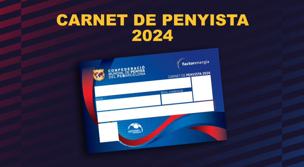 Actualització del cens per al Carnet de Penyista 2024