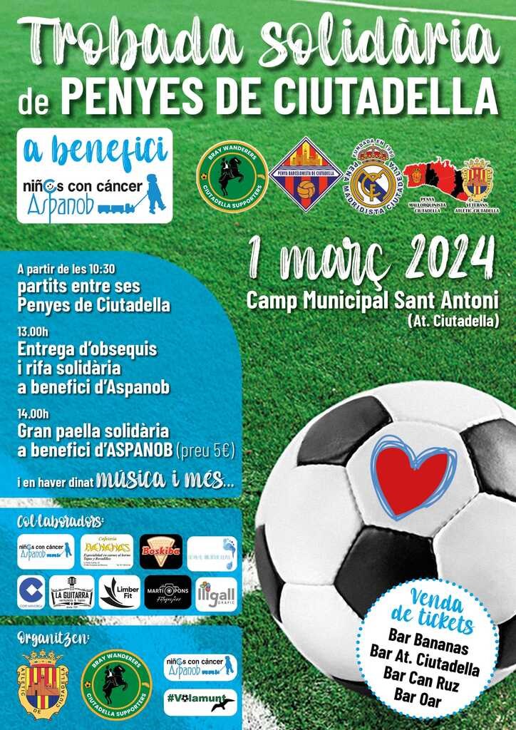 TROBADA SOLIDÀRIA DE PENYES DE CIUTADELLA
